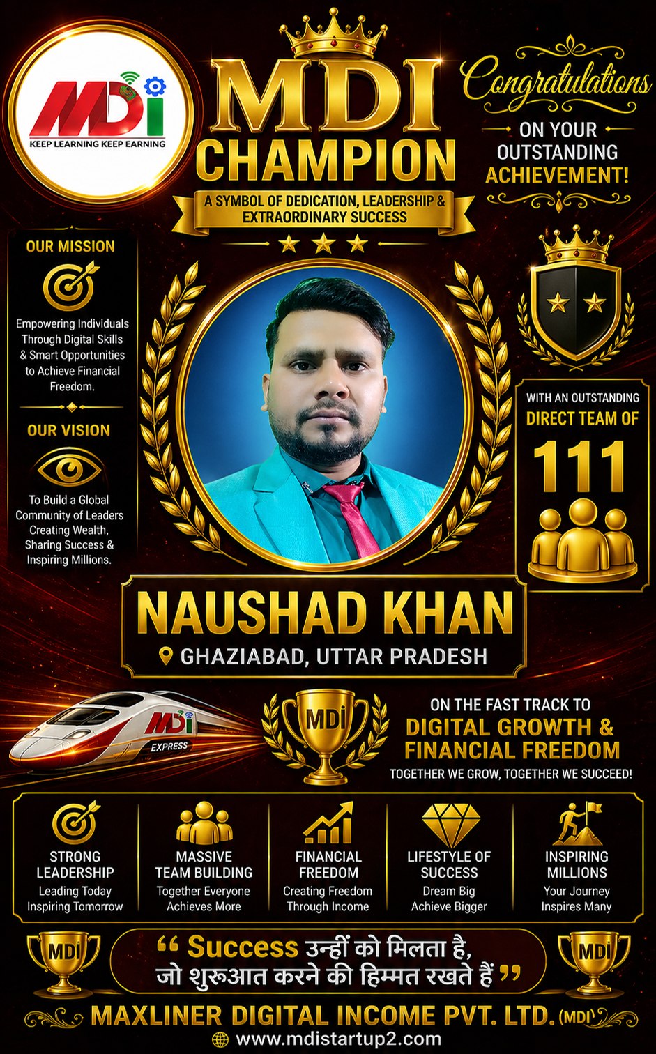 Naushad Khan — MDI Champion