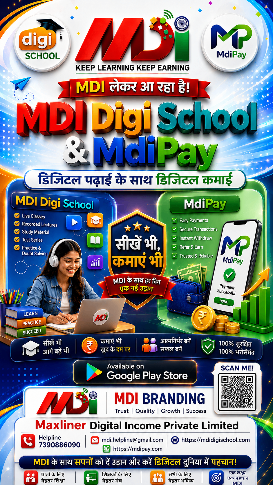 MDI Digi School & MdiPay