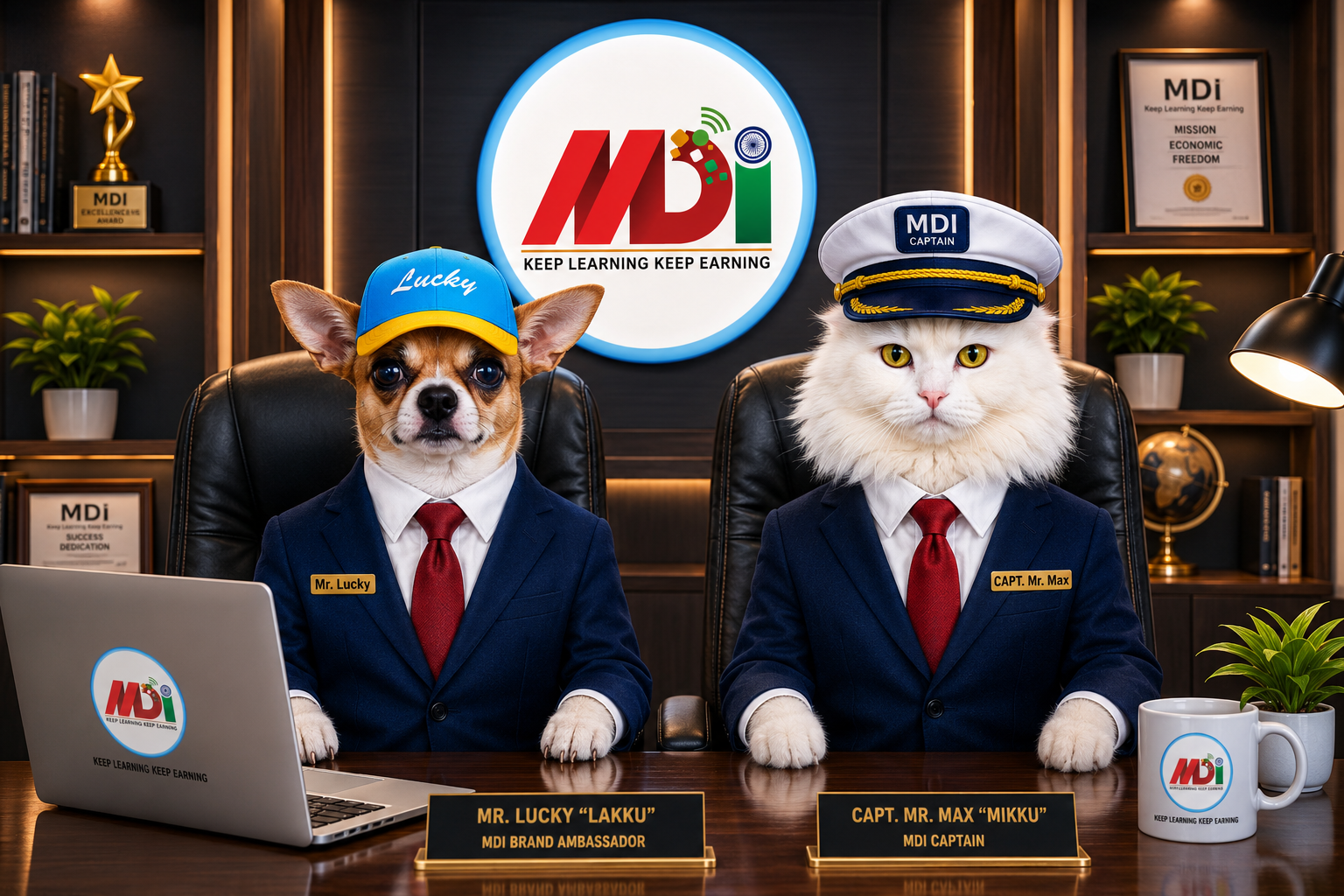 Mr. Lucky 'Lakku' — MDI Brand Ambassador and Capt. Mr. Max 'Mikku' — MDI Captain